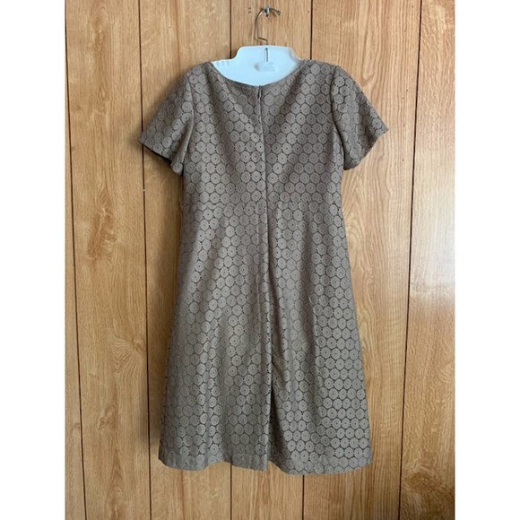 new taupe Rabbit Rabbit Rabbit dress size 8 layered short sleeve - Picture 3 of 9